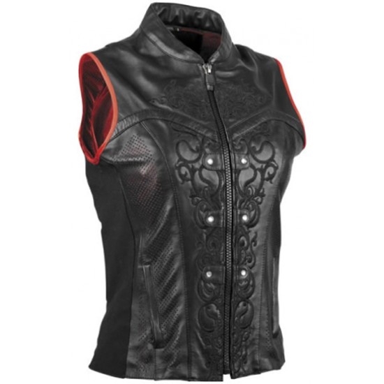 Leather Vest Women